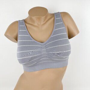 Marilyn Monroe Women's Wireless Bra Bralette size L Light Purple Stretch Fabric